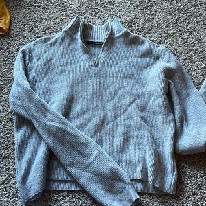 Brandy Melville cropped sweater half zip
